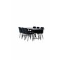 Matgrupp Astrid med Night matstolar, 200 × 90 cm