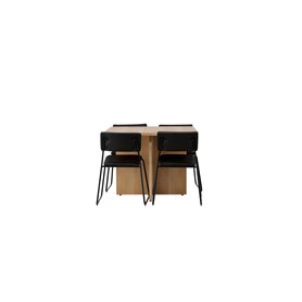 Matgrupp Leo med Kenth matstolar, 100 × 100 cm