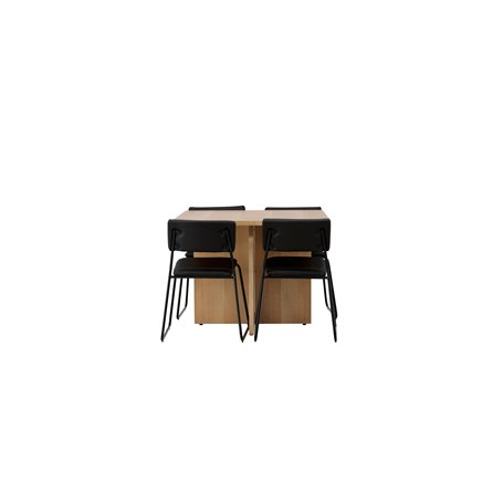 Matgrupp Leo med Kenth matstolar, 100 × 100 cm
