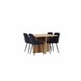 Matgrupp Leo med Night matstolar, 100 × 100 cm