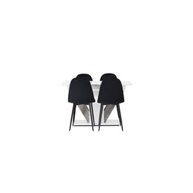 Matgrupp Disa med Polar matstolar, 120 × 80 cm