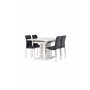 Matgrupp Pluto med Lily matstolar, 120 × 90 cm
