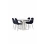 Matgrupp Pluto med Polar matstolar, 120 × 90 cm