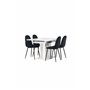 Matgrupp Pluto med Polar matstolar, 120 × 90 cm
