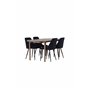 Matgrupp Andy med Night matstolar, 180 × 75 cm