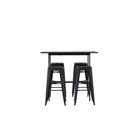 Matgrupp Rax med Tempe matstolar, 120 × 60 cm