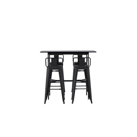 Matgrupp Rax med Tempe matstolar, 120 × 60 cm