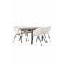 Matgrupp Andy med Day matstolar, 180 × 75 cm
