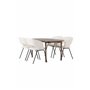Matgrupp Andy med Day matstolar, 180 × 75 cm