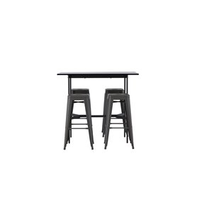 Matgrupp Rax med Tempe matstolar, 120 × 60 cm