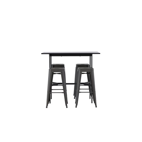 Matgrupp Rax med Tempe matstolar, 120 × 60 cm