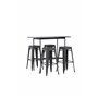 Matgrupp Rax med Tempe matstolar, 120 × 60 cm