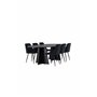 Matgrupp Bootcut med Night matstolar, 230 × 115 cm