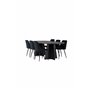 Matgrupp Bootcut med Night matstolar, 230 × 115 cm