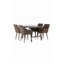 Matgrupp Kaseidon med Tomorrow matstolar, 120 × 80 cm