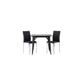Matgrupp Tempe med Lily matstolar, 80 × 80 cm