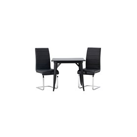 Matgrupp Tempe med Tempo matstolar, 80 × 80 cm