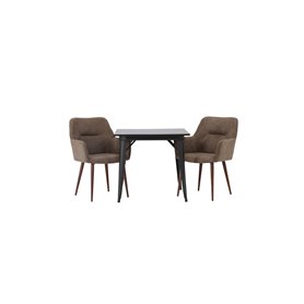Matgrupp Tempe med Tomorrow matstolar, 80 × 80 cm