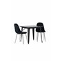 Matgrupp Tempe med Polar matstolar, 80 × 80 cm