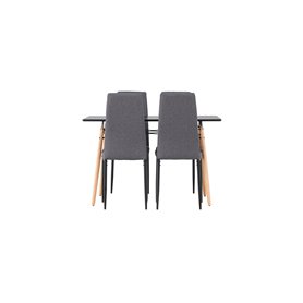 Matgrupp Danburi med Petra matstolar, 120 × 60 cm