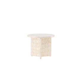 Runt soffbord Smögen, Ø40 cm, Beige