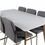 Matgrupp Polar med Mace matstolar, 180 × 90 cm