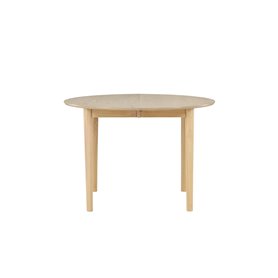 Runt matbord Gilda, Ø110 cm, Vitlaserad