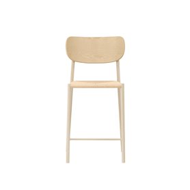 Barstol Polly, Beige/Vitlaserad