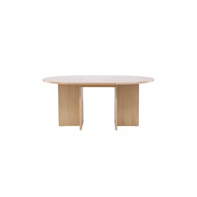 Matbord Strada, Ø120 cm, Vitlaserad