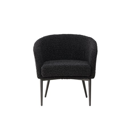 Fåtölj Fluffy, 66 × 64 cm, Svart