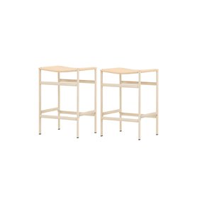 Barstol Polly, Beige/Vitlaserad