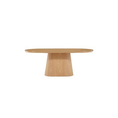 Ovalt matbord Castor, 200 × 90 cm, Natur