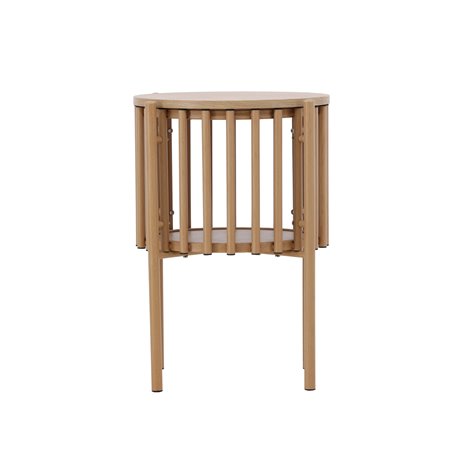 Runt sidobord Rubbo, Ø45 cm, Natur
