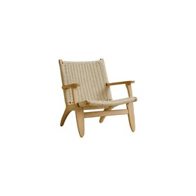 Fåtölj Lazy fåtölj, 71 × 75 cm, Whitewash