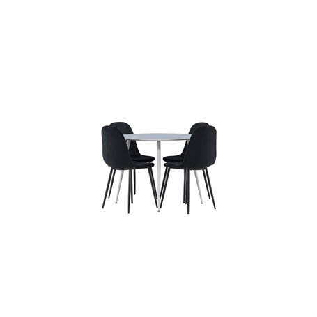 Matgrupp Plaza med Polar matstolar