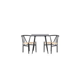 Matgrupp Polar med Alfons matstolar, 75 × 75 cm