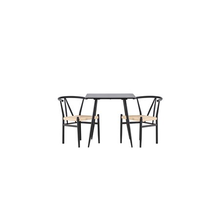 Matgrupp Polar med Alfons matstolar, 75 × 75 cm