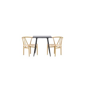 Matgrupp Polar med Alfons matstolar, 75 × 75 cm