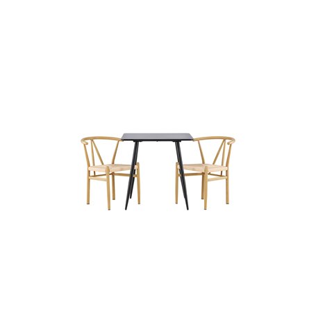 Matgrupp Polar med Alfons matstolar, 75 × 75 cm