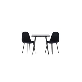 Matgrupp Polar med Polar matstolar, 75 × 75 cm