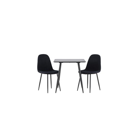 Matgrupp Polar med Polar matstolar, 75 × 75 cm