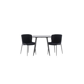 Matgrupp Polar med Modesto matstolar, 75 × 75 cm
