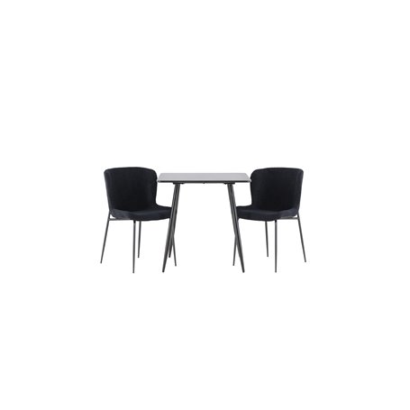 Matgrupp Polar med Modesto matstolar, 75 × 75 cm