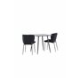 Matgrupp Polar med Modesto matstolar, 75 × 75 cm