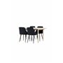 Matgrupp Andy med Night matstolar, 180 × 90 cm