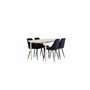 Matgrupp Andy med Night matstolar, 180 × 90 cm