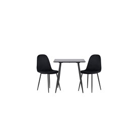 Matgrupp Polar med Polar matstolar, 75 × 75 cm