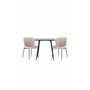 Matgrupp Polar med Modesto matstolar, 75 × 75 cm