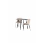 Matgrupp Polar med Modesto matstolar, 75 × 75 cm