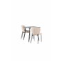 Matgrupp Polar med Modesto matstolar, 75 × 75 cm